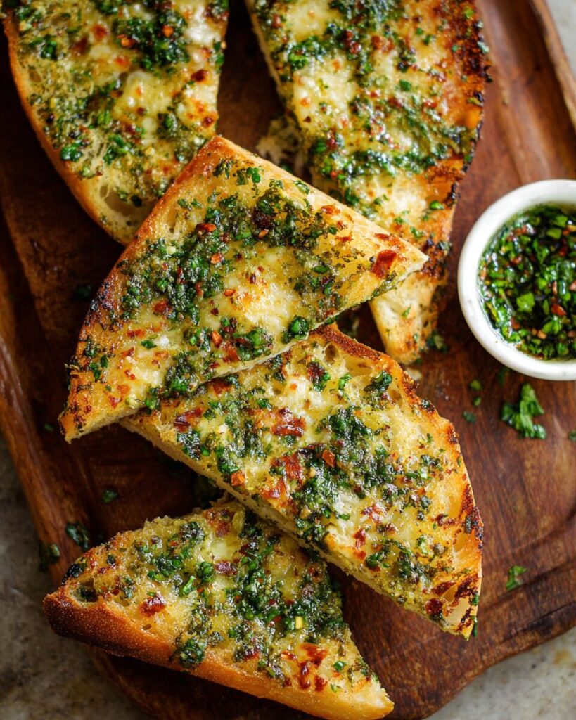 Chimichurri Garlic Bread