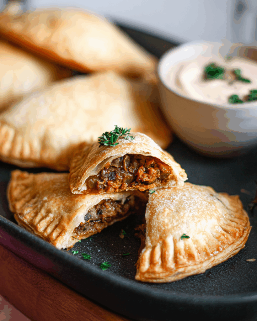 Flaky Vegan Empanadas with Mushroom & Walnut Filling