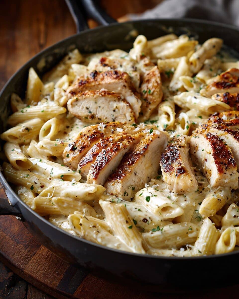 Creamy Chicken Penne Alfredo