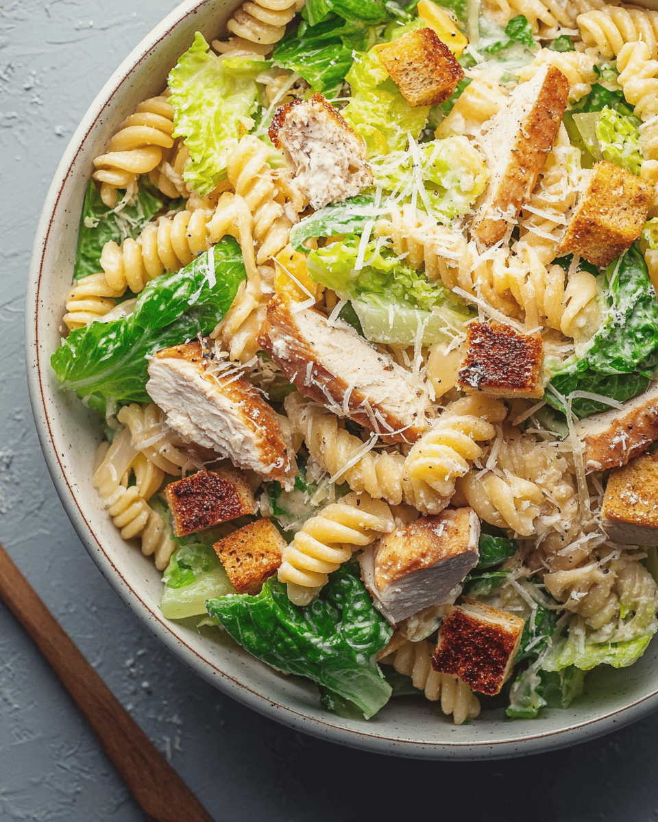 Chicken Caesar Pasta Salad