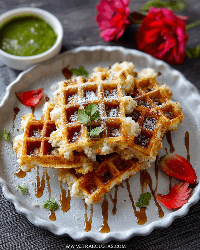 Sabudana waffles