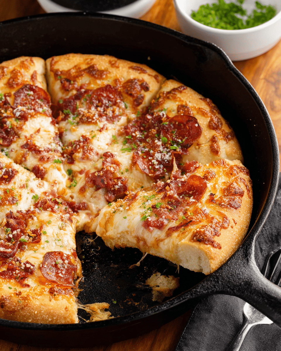fluffy cast iron skillet pizza