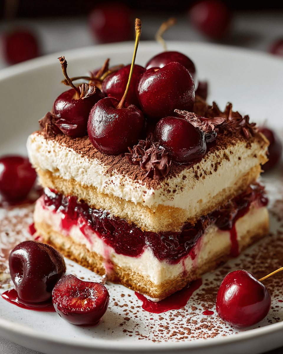 Cherries Jubilee Tiramisu