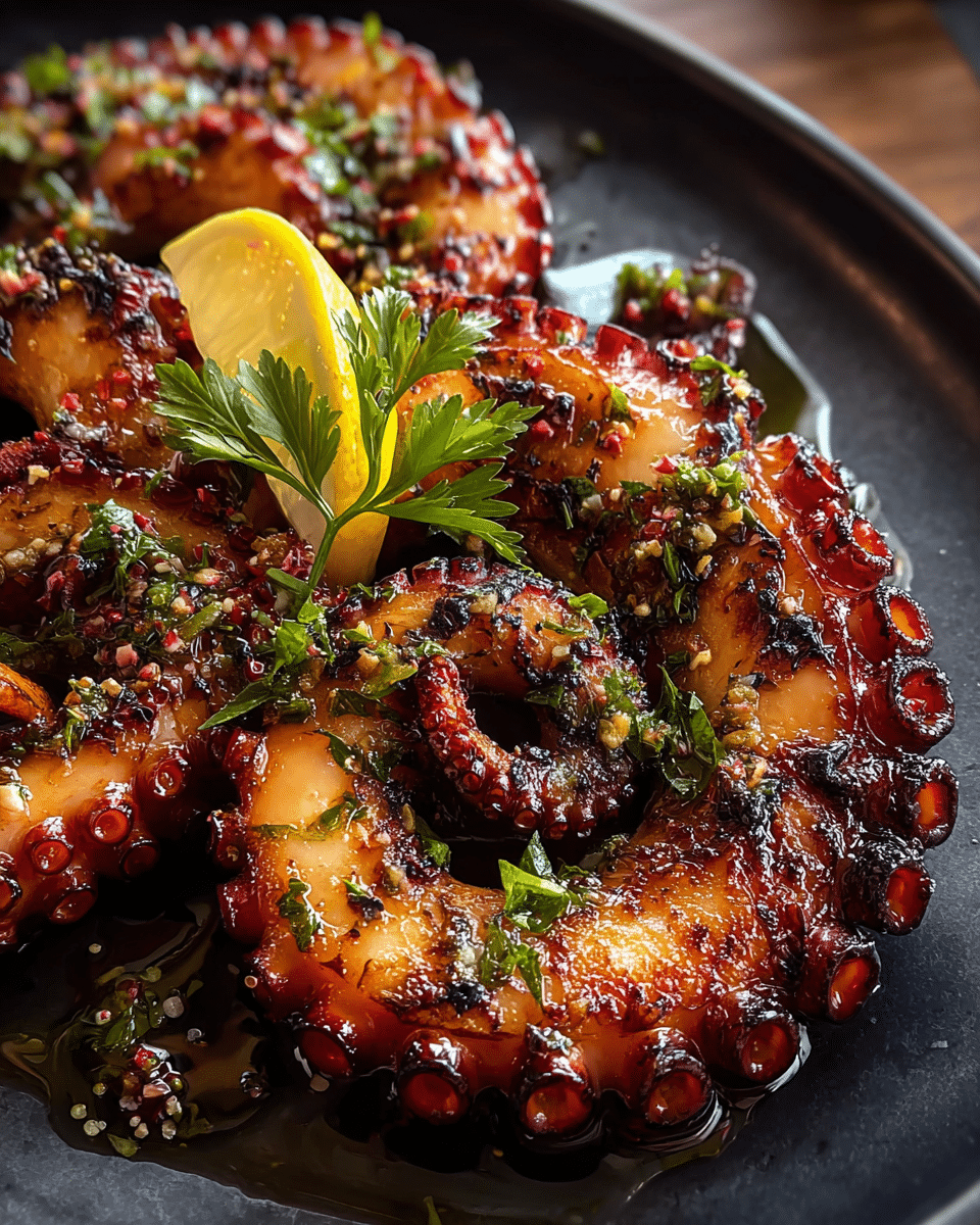 Grilled octopus