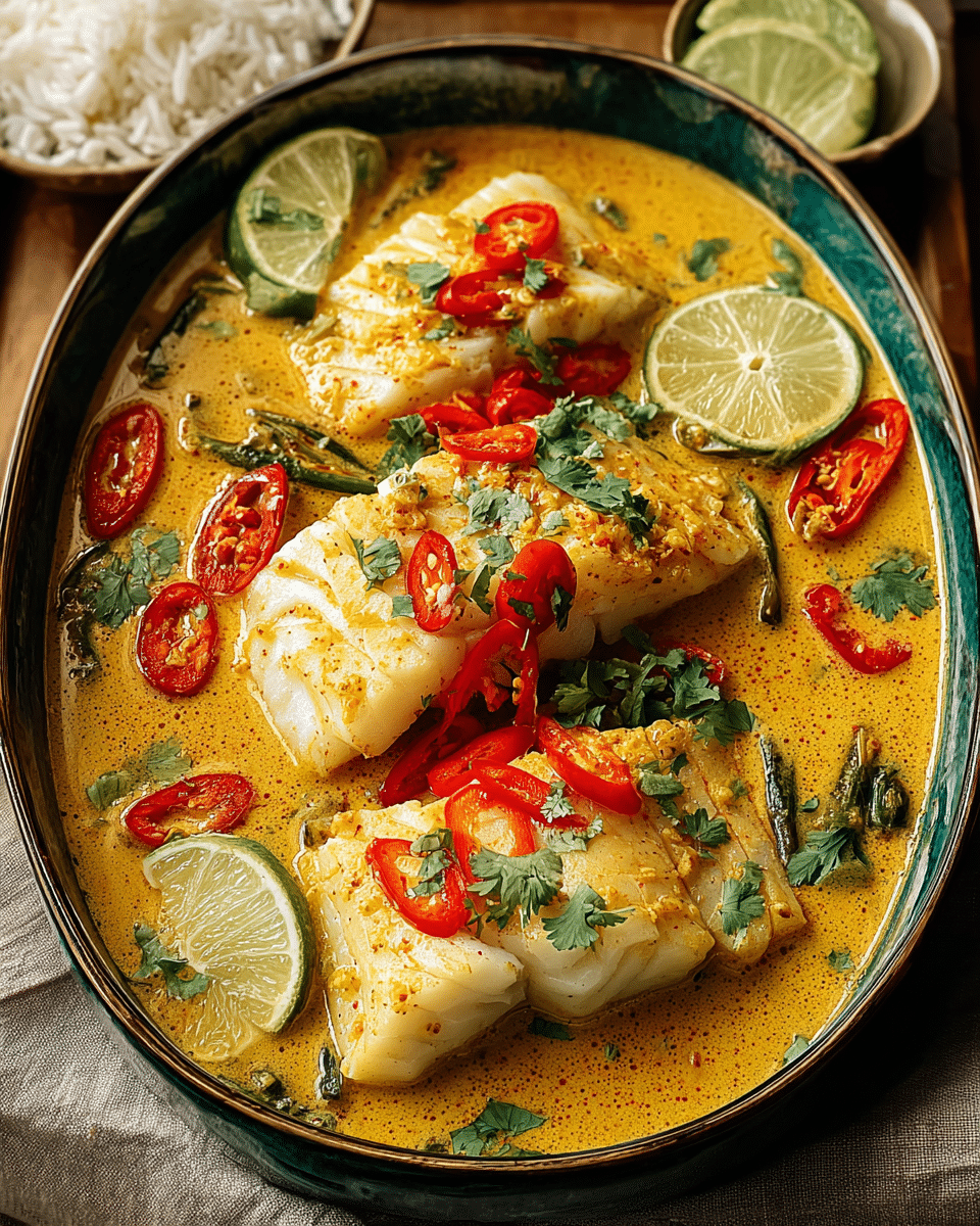 Coconut Curry Baked Cod