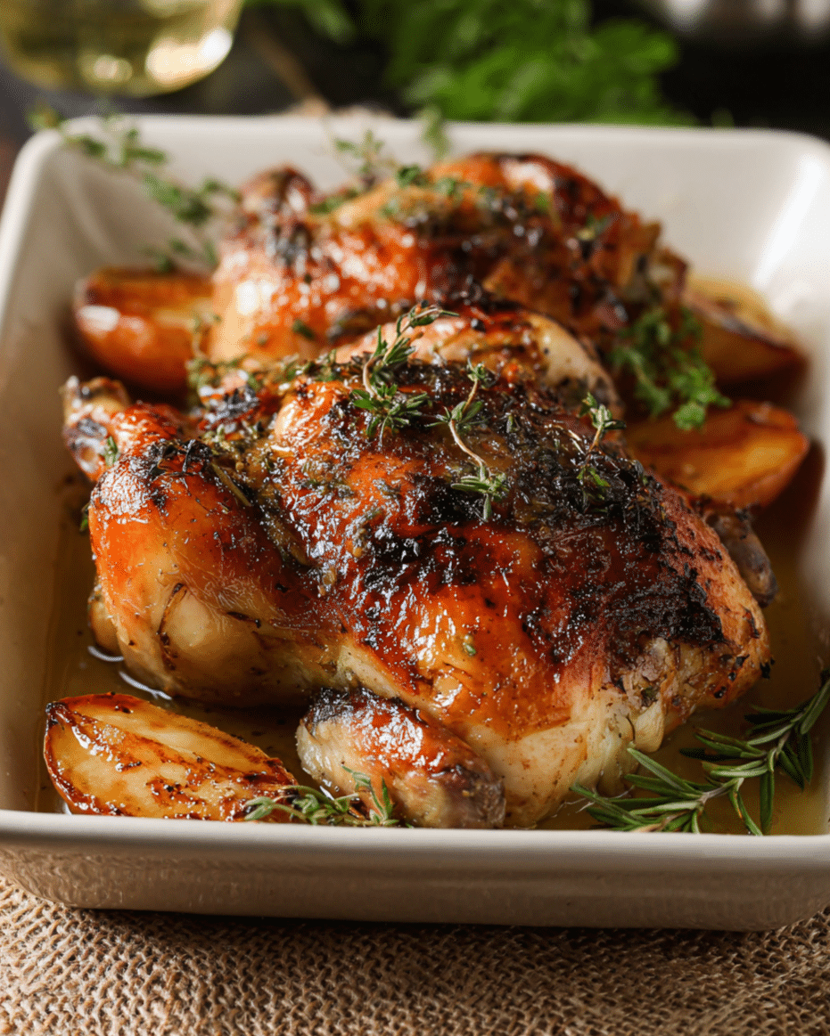 Cider Maple Oven Roasted Cornish Hen