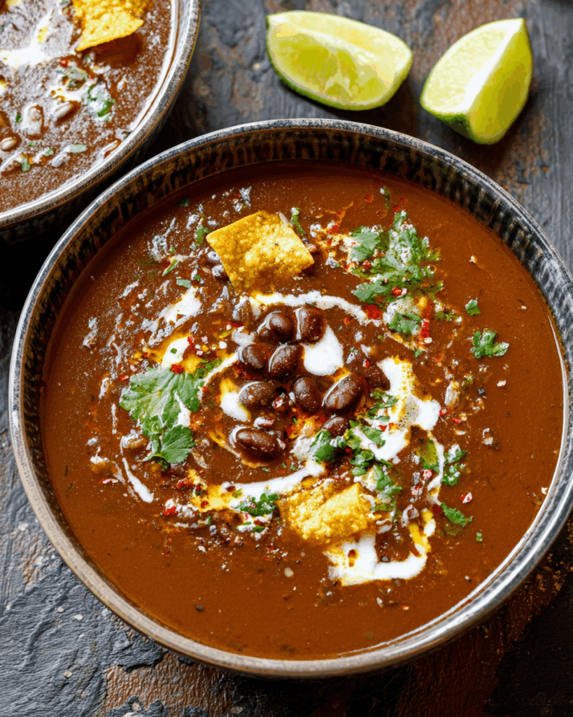 Mexican-Style Black Bean Soup