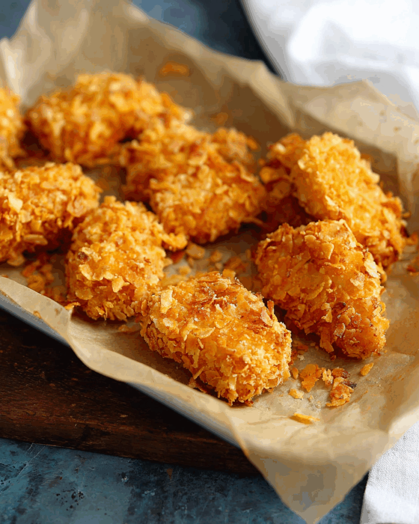 crispy and golden Cornflake Chicken Nuggets