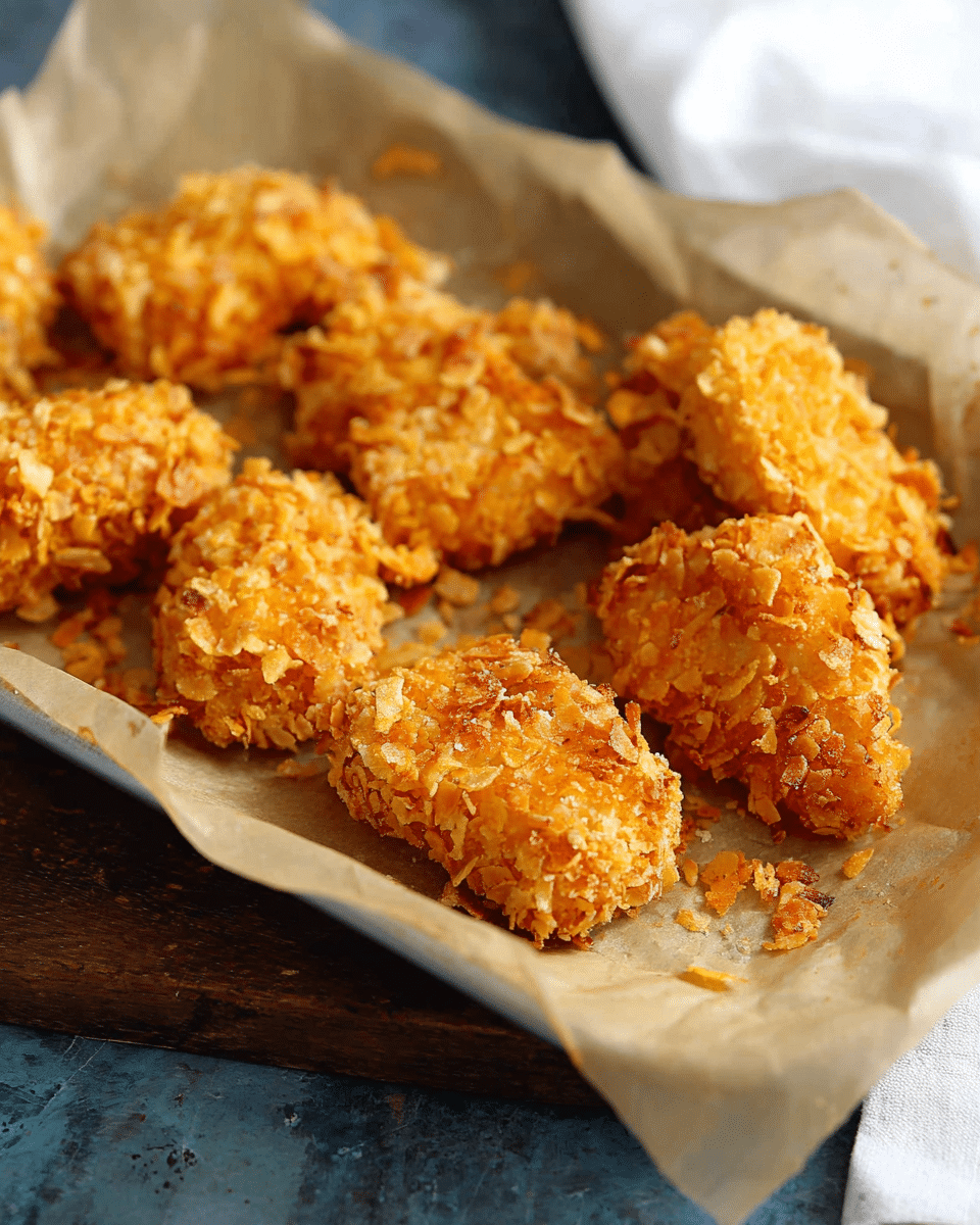 crispy and golden Cornflake Chicken Nuggets
