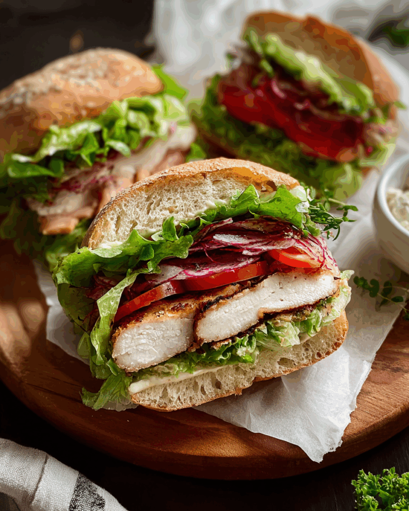 Japanese-Style Chicken Wanpaku Sandwich