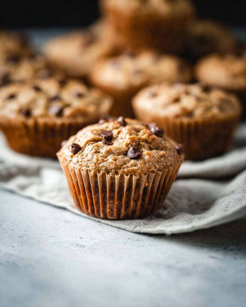 Healthy Peanut Butter Banana Muffins