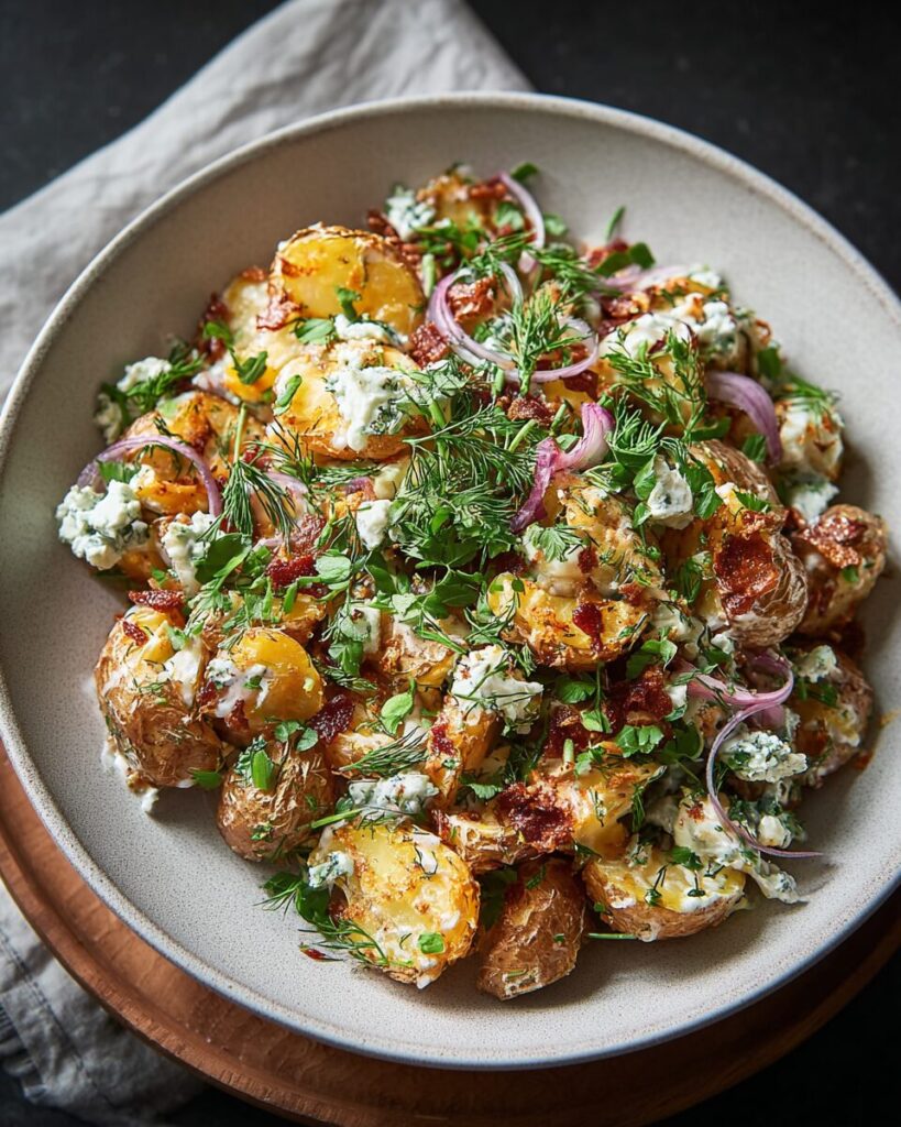 Crispy Smashed Potato Salad