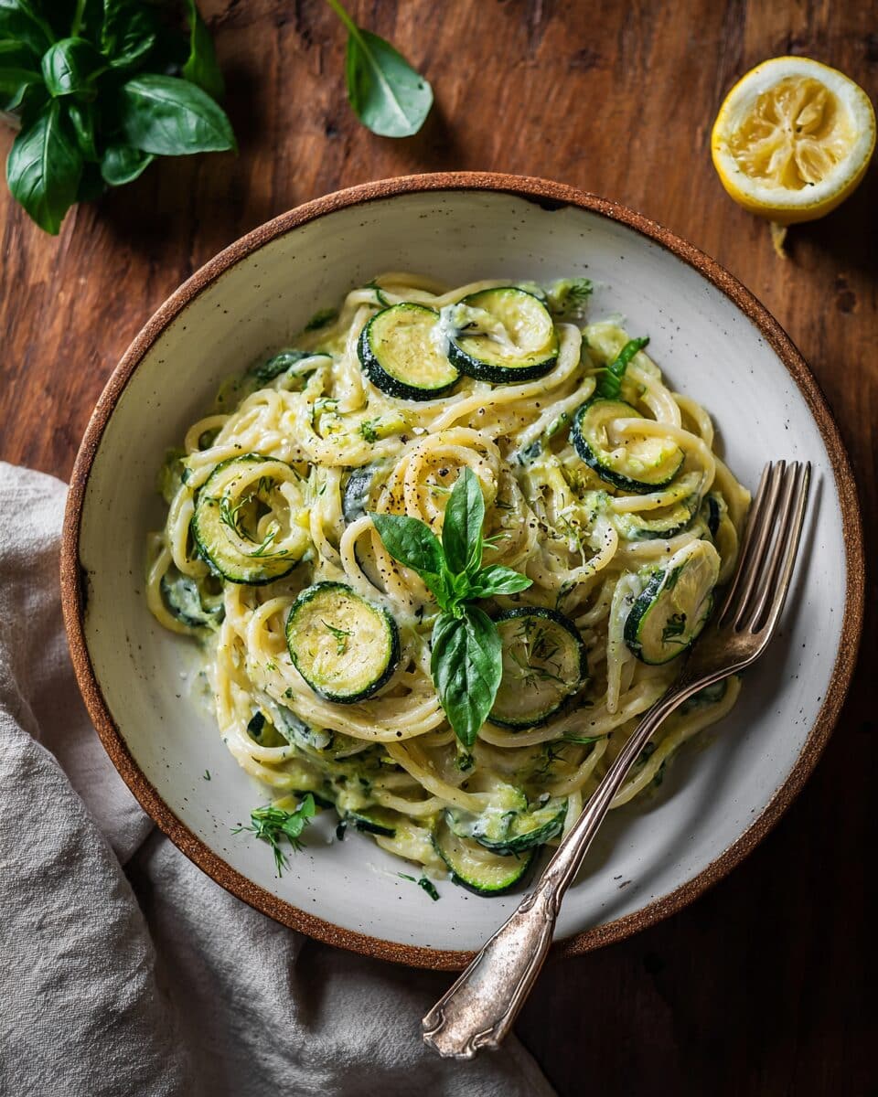 Easy Creamy Zucchini Pasta Sauce