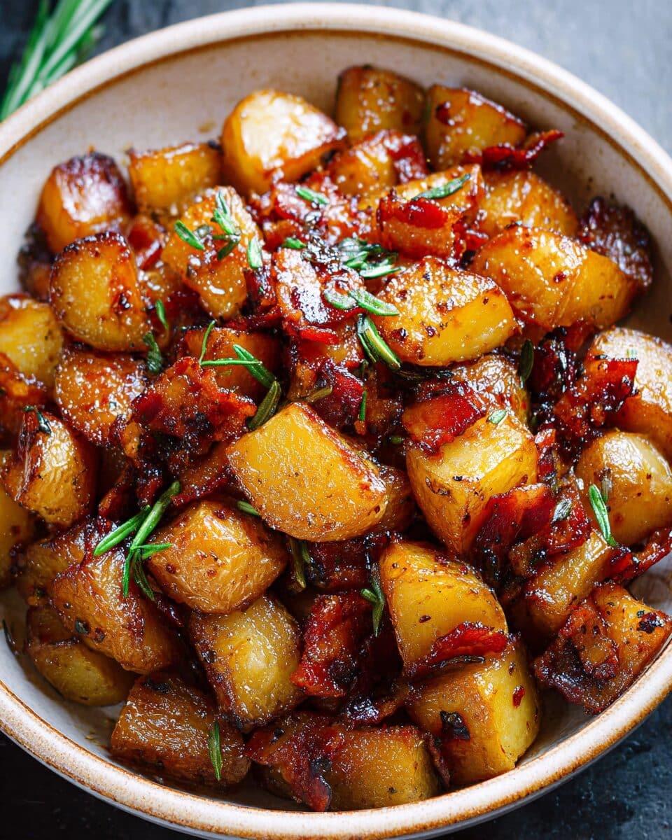 Honey Bacon Roasted Potatoes