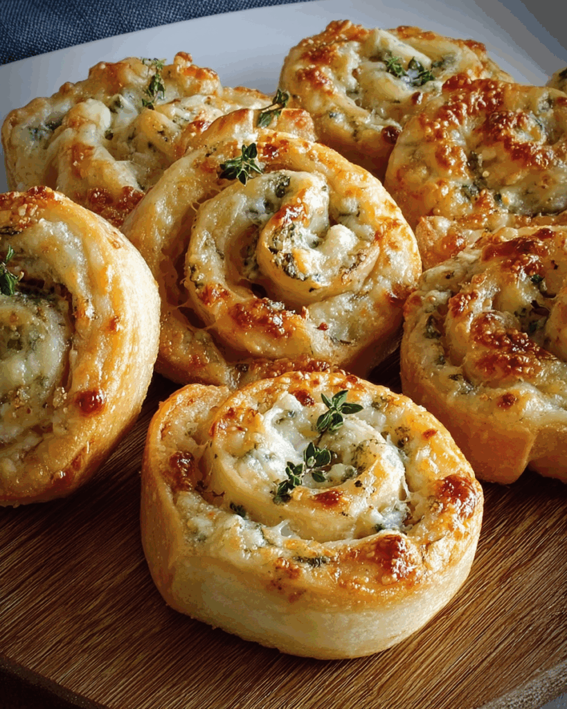 Super Bowl Three-Cheese Pinwheels