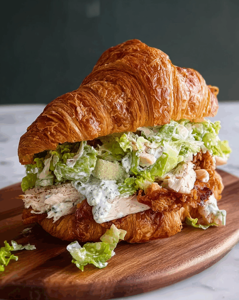 Croissant Chicken Caesar Salad Sandwich