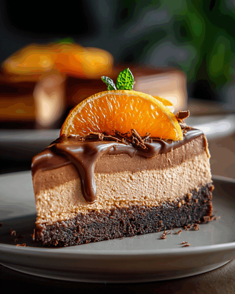 Decadent Chocolate Orange Cheesecake