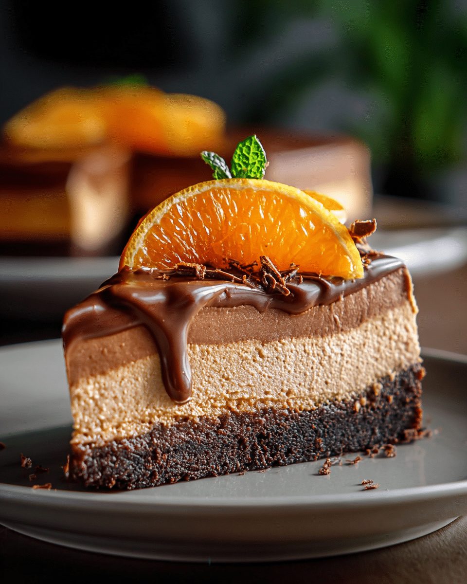 Decadent Chocolate Orange Cheesecake