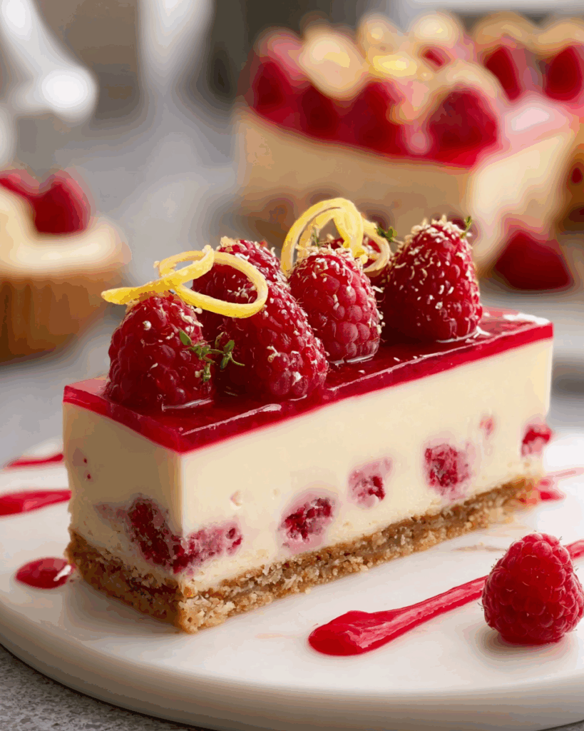 Raspberry Lemon Cheesecake