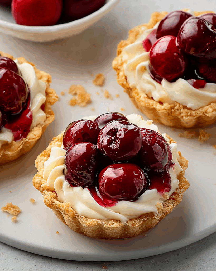 Mini Cherry Cream Cheese Pies