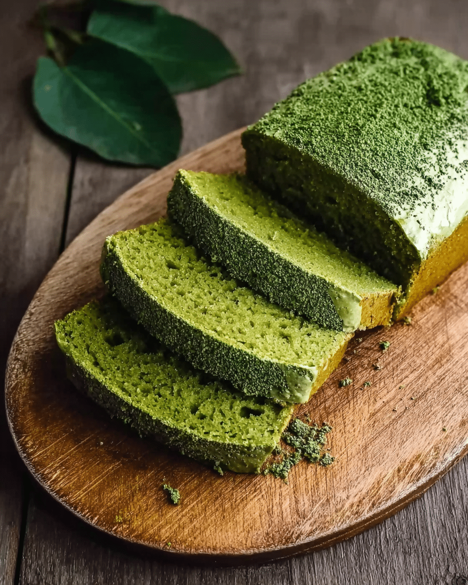 Vegan Matcha Pound Cake