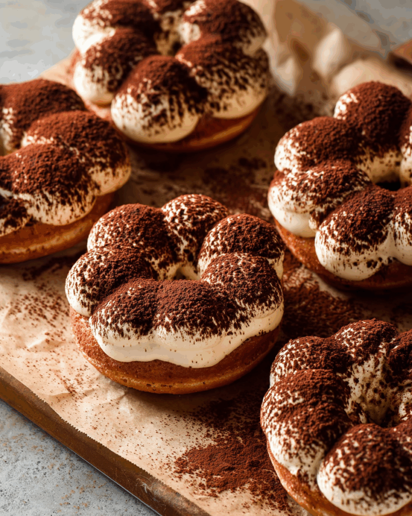 Baked Tiramisu Donuts
