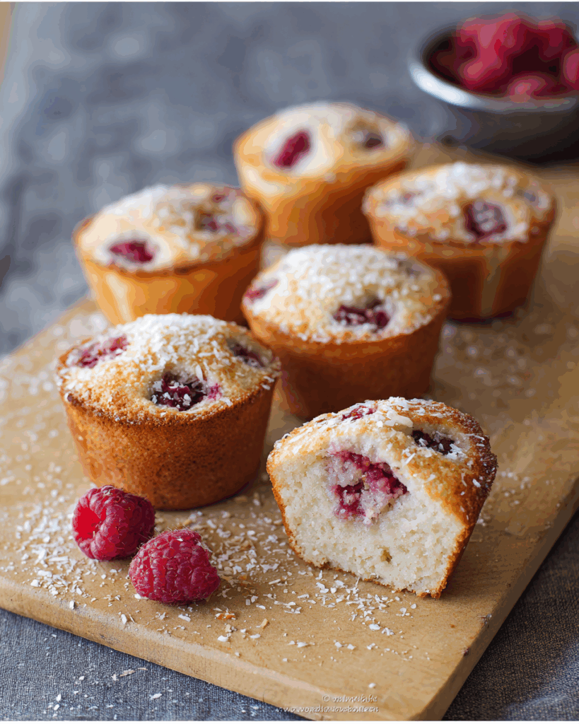 Raspberry Coconut Friands