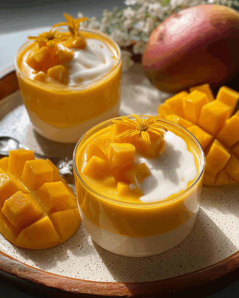 Light & Silky Chinese Mango Pudding