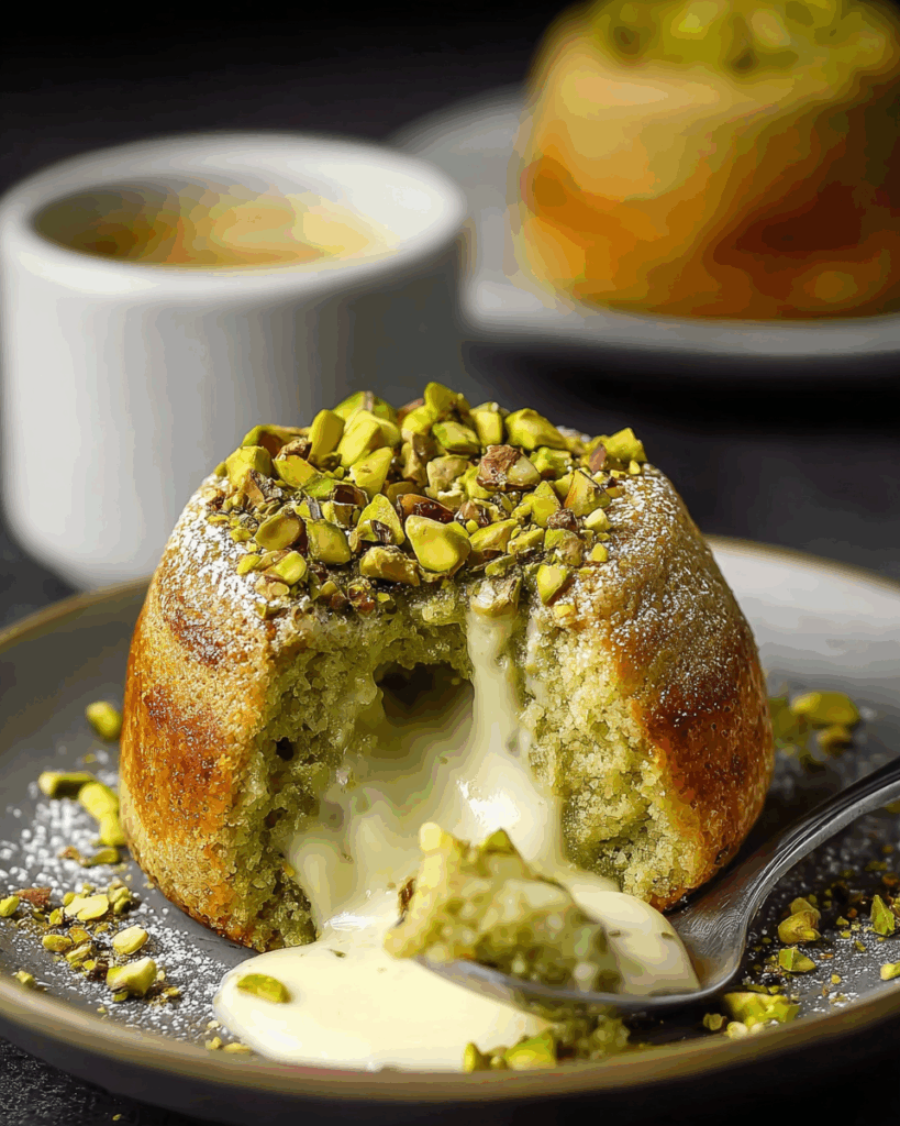 Irresistible Pistachio Lava Cake