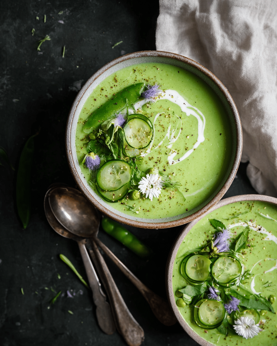 Dreamy Green Goddess Gazpacho