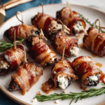 Blue Cheese Stuffed Bacon-Wrapped Dates