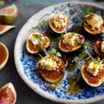 Feta-Stuffed Figs with Saffron Honey