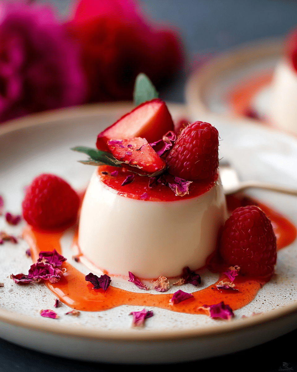 Blood Orange Mascarpone Panna Cotta