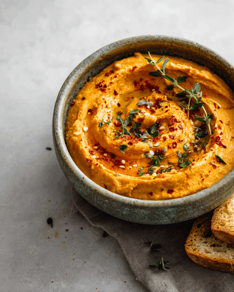 Creamy Roasted Sweet Potato Hummus