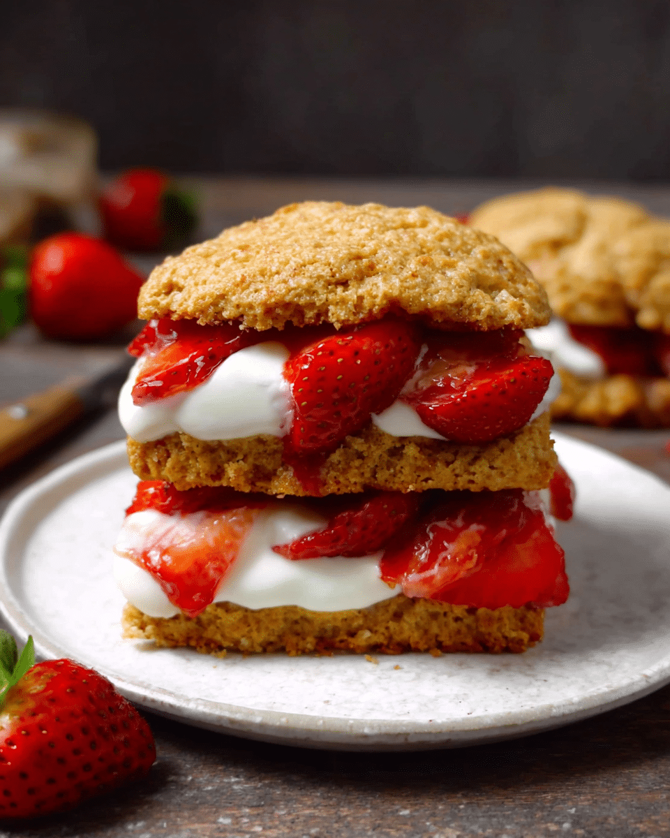 White Whole Wheat Strawberry Shortcake