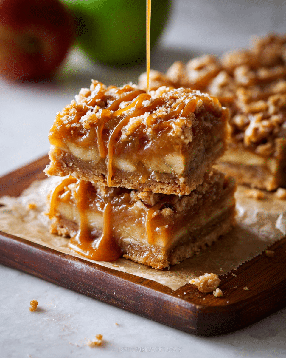 Salted Caramel Apple Pie Bars
