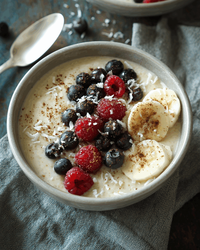 Warm & Creamy Vanilla Breakfast Pudding