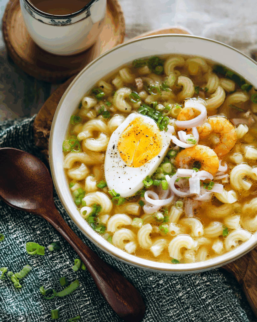 Hong Kong–style macaroni soup