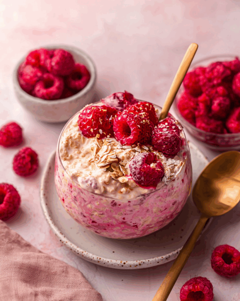Raspberry Overnight Oats