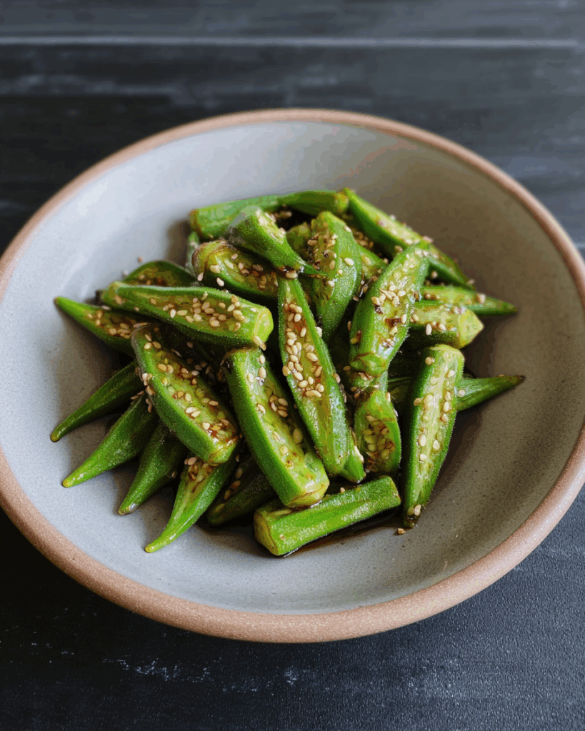 Japanese Style Seasoned Okra