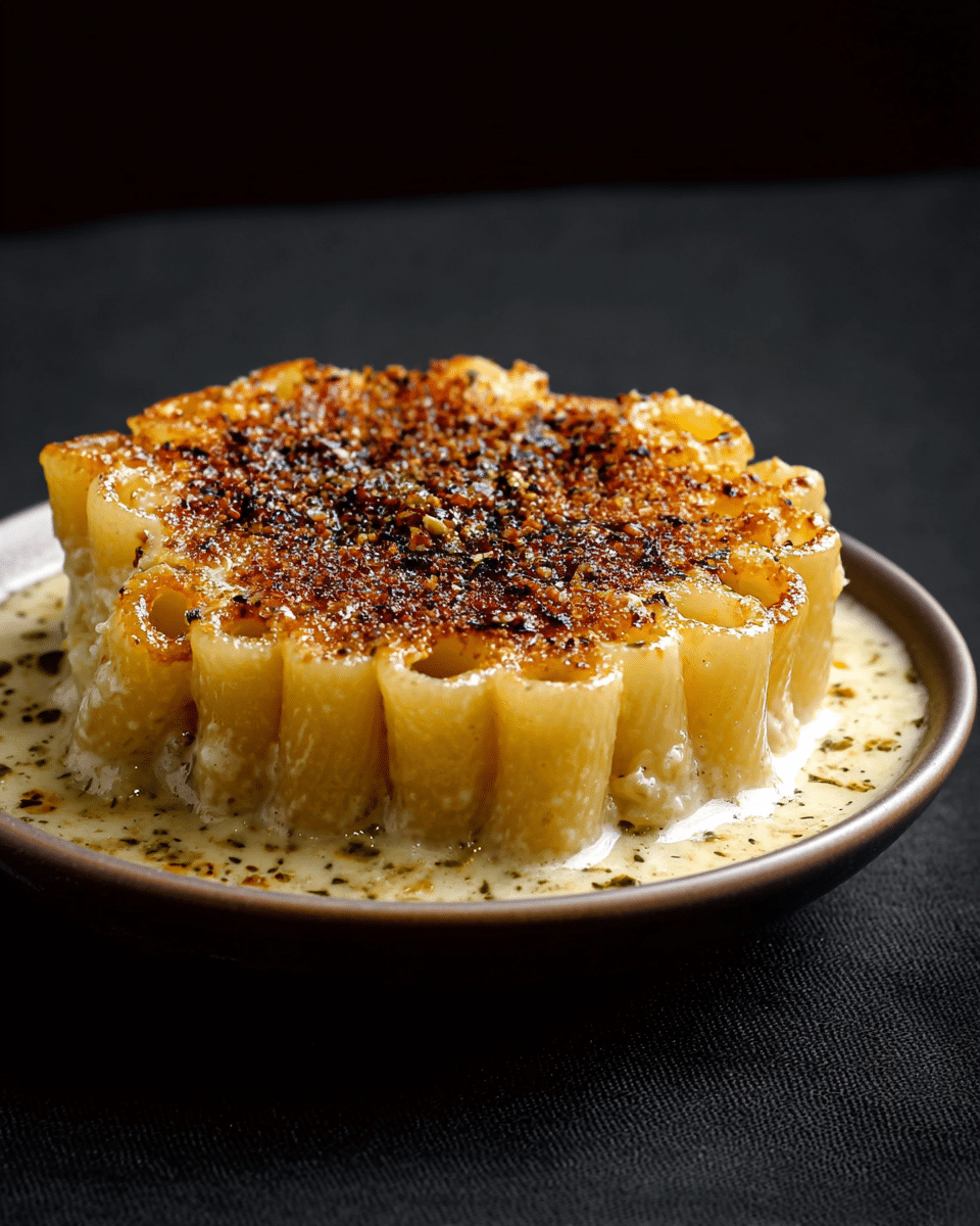 Honeycomb Macaroni with Porky Cream