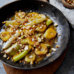 Honey Mustard Marinated Leeks