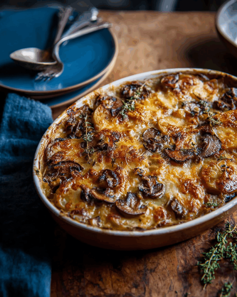 Wild Mushroom & Potato Gratin
