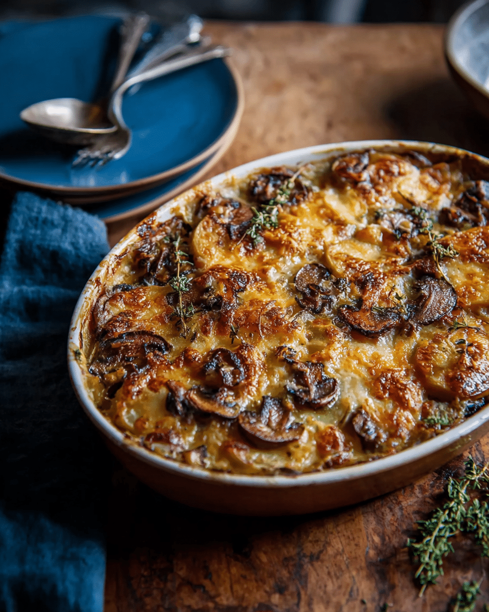 Wild Mushroom & Potato Gratin