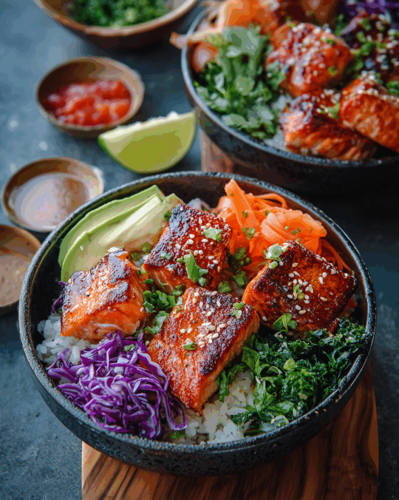 Bang-Bang Salmon Bite Bowl