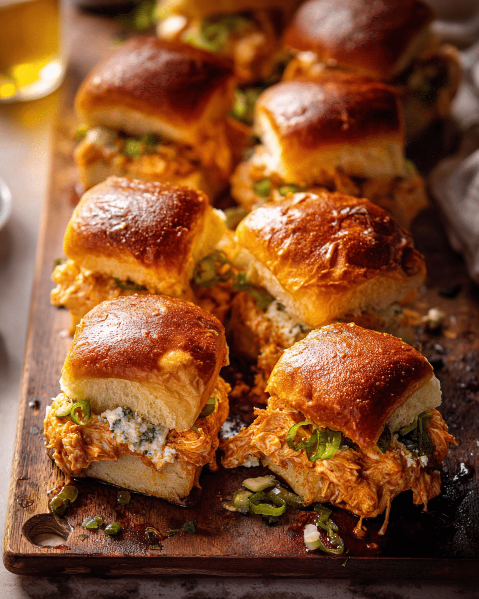 Buffalo Chicken Dip Sliders
