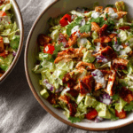BBQ Chicken Chopped Salad with Creamy Cilantro-Ranch