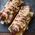 Grilled Reuben Dogs