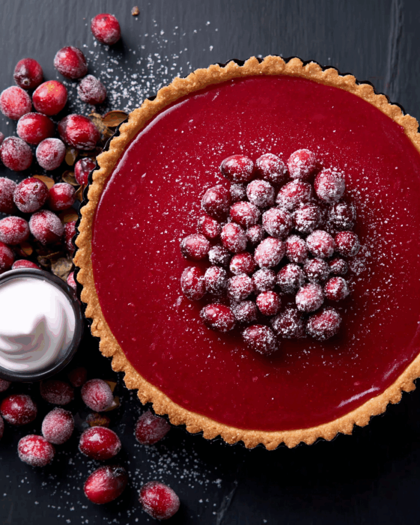 Gluten-Free Cranberry Curd Tart