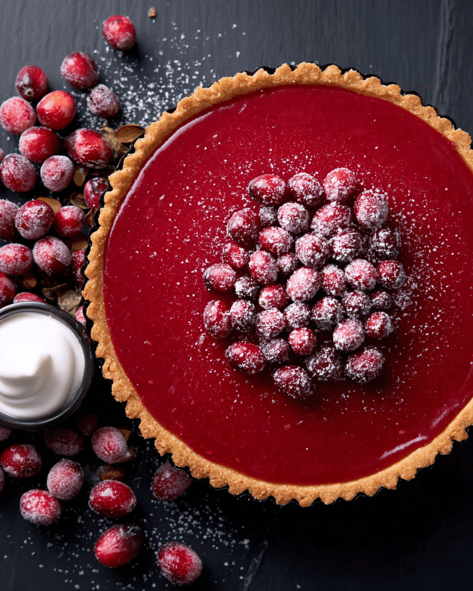 Gluten-Free Cranberry Curd Tart